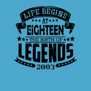 Motiv das Leben beginnt mit 18