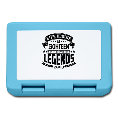 Geschenk zum 18 Brotdose - das Leben beginnt mit 18