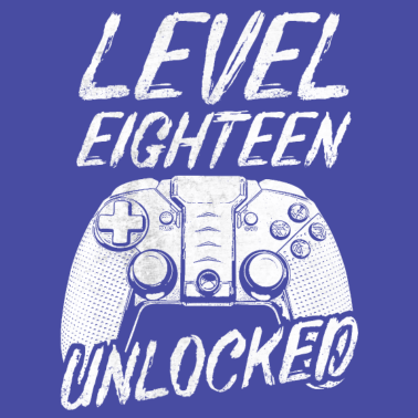 Motiv Level 18 Unlocked 18. Geburtstag