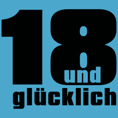 Motiv 18 und gluecklich