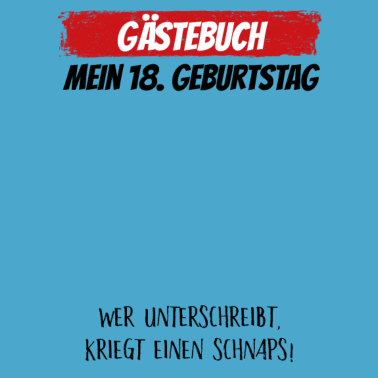 Motiv Gästebuch 18. Geburtstag Gästeliste 18 Jahre