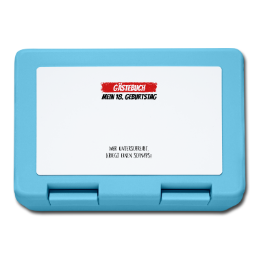 Geschenk zum 18 Brotdose - Gästebuch 18. Geburtstag Gästeliste 18 Jahre