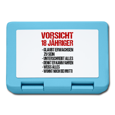 Geschenk zum 18 Brotdose - 18 Jahre 18 Geburtstag Geschenk