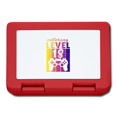 Geschenk zum 18 Brotdose - Level 18 Gaming Controller 18. Geburtstag