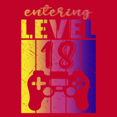 Motiv Level 18 Gaming Controller 18. Geburtstag