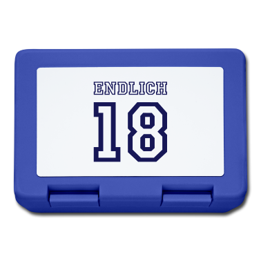 Geschenk zum 18 Brotdose - Endlich 18 Trikot