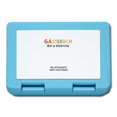 Geschenk zum 18 Brotdose - Gästebuch 18. Geburtstag
