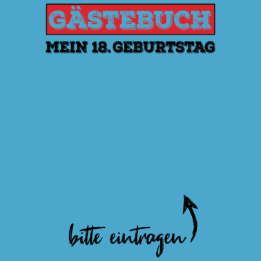 Motiv 18. Geburtstag Gästebuch 18 Jahre Volljährig