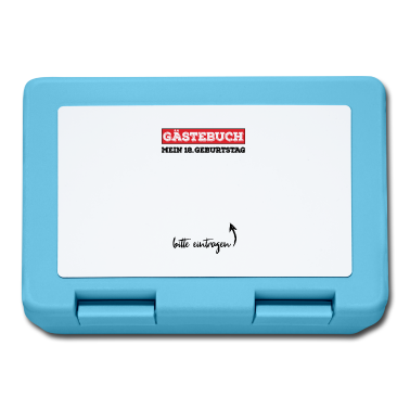 Geschenk zum 18 Brotdose - 18. Geburtstag Gästebuch 18 Jahre Volljährig