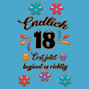 Motiv Endlich 18 - Lustiges Geschenk zum 18. Geburtstag