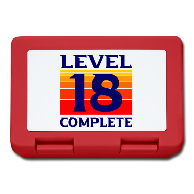 Geschenk zum 18 Brotdose - 18. Geburtstag LEVEL