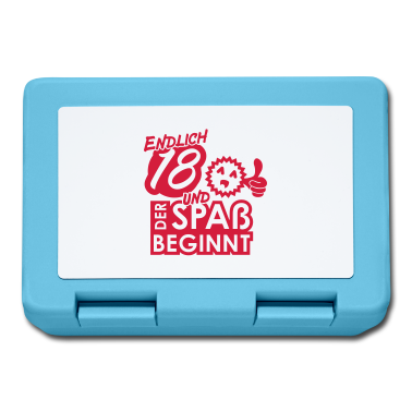 Geschenk zum 18 Brotdose - 18 Jahre & Spaß