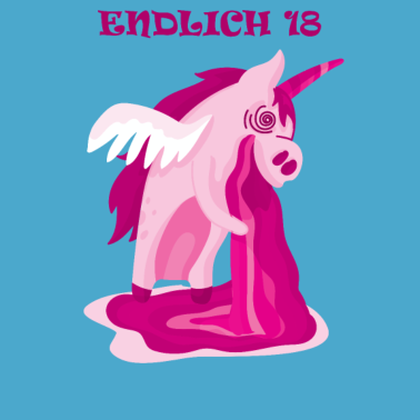 Motiv Einhorn 18. Geburtstag Geschenk 18 Jahre Einhörner