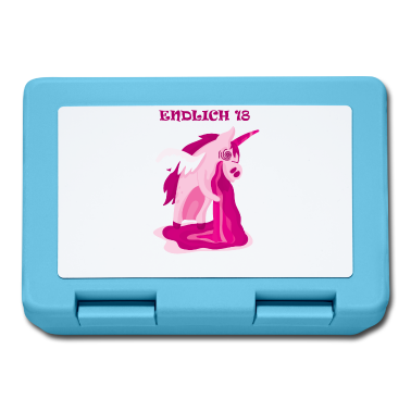 Geschenk zum 18 Brotdose - Einhorn 18. Geburtstag Geschenk 18 Jahre Einhörner
