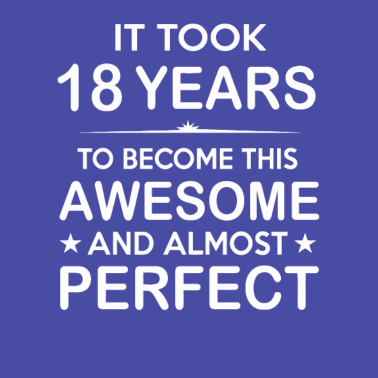 Motiv 18. Geburtstag 18 Jahre, um dieses großartige 2001 zu werden