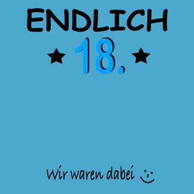 Motiv 18.Geburtstag Endlich 18 Jahre Geburtstagsgeschenk