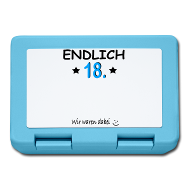 Geschenk zum 18 Brotdose - 18.Geburtstag Endlich 18 Jahre Geburtstagsgeschenk