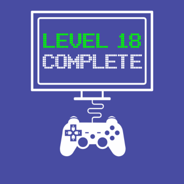 Motiv Level 18 Complete - 18. Geburtstag Gamer Geschenk