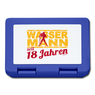 Geschenk zum 18 Brotdose - Geburtstag Wassermann 18