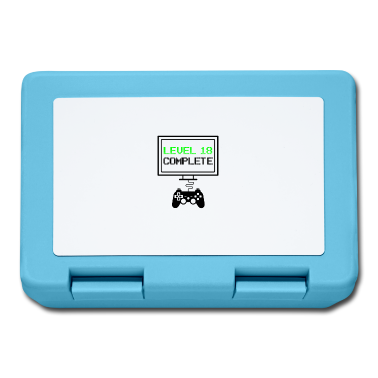 Geschenk zum 18 Brotdose - Level 18 Complete - 18. Geburtstag Gamer Geschenk