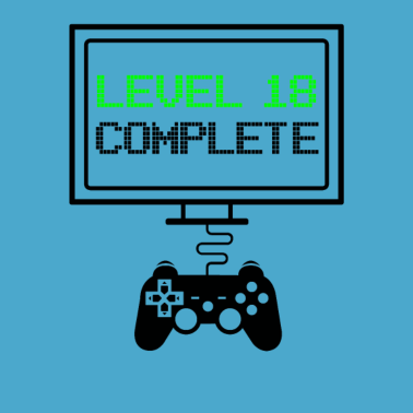 Motiv Level 18 Complete - 18. Geburtstag Gamer Geschenk