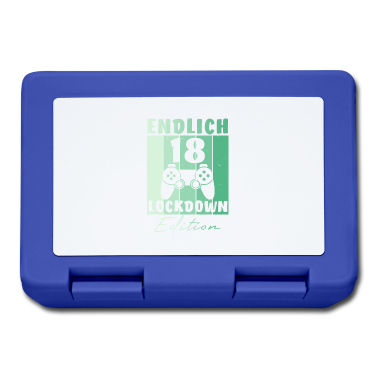 Geschenk zum 18 Brotdose - 18 Geburtstag Junge Endlich 18 Lockdown Zocken