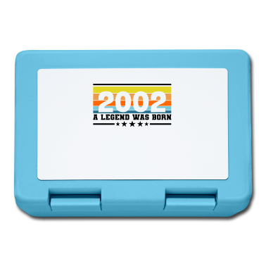 Geschenk zum 18 Brotdose - 18 18. Geburtstag Volljährig 2002 Legend was born