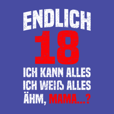 Motiv Endlich 18 - 18. Geburtstag