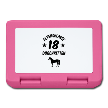 Geschenk zum 18 Brotdose - Altersklasse 18 durchritten