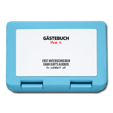 Geschenk zum 18 Brotdose - Gästebuch 18. Geburtstag Gästeliste 18 Jahre Shirt