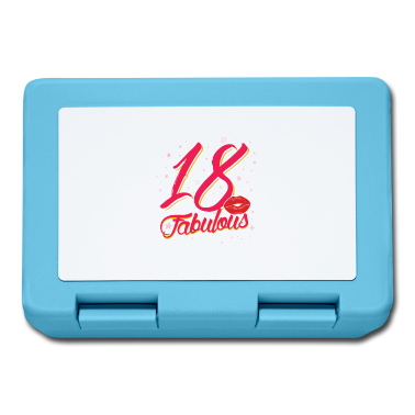 Geschenk zum 18 Brotdose - 18 And Fabulous