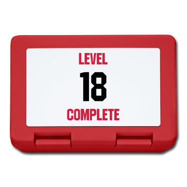 Geschenk zum 18 Brotdose - Level 18 complete