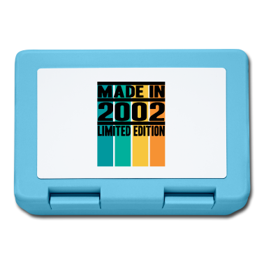 Geschenk zum 18 Brotdose - 18th 18. Geburtstag Volljährig Made in 2002 18