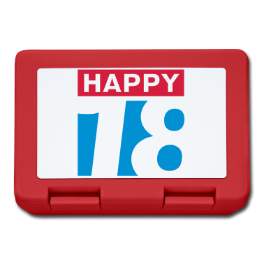 Geschenk zum 18 Brotdose - Happy 18 Geburtstag achtzehn