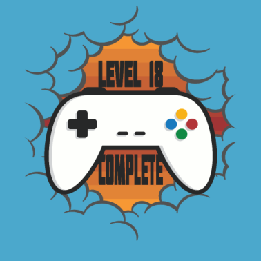 Motiv Level 18 Complete - 18. Geburtstag Gamepad Gamer