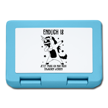 Geschenk zum 18 Brotdose - Endlich 18 jetzt muss ich nur noch erwachen werden