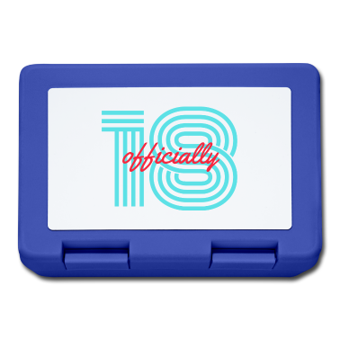 Geschenk zum 18 Brotdose - Endlich offiziell 18. Jahre alt / 18. Geburtstag