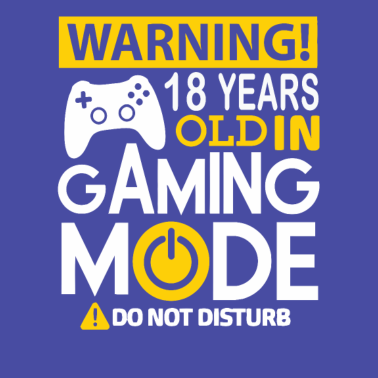 Motiv 18. Geburtstag 18 Jahre alt im Spielemodus 2001