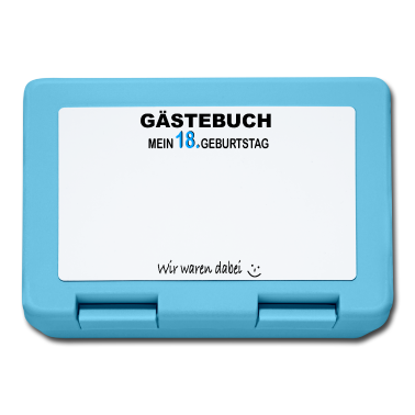 Geschenk zum 18 Brotdose - 18. Geburtstag Junge Mädchen Gästebuch 18 Jahre