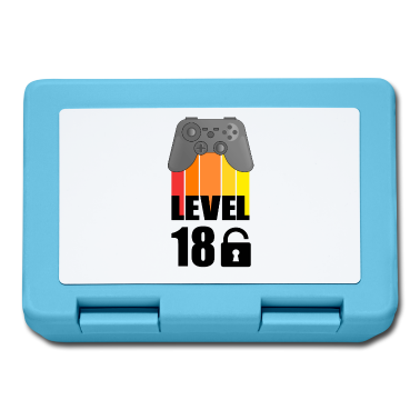 Geschenk zum 18 Brotdose - Level 18 - 18. Geburtstag - Zocker/Gamer Design