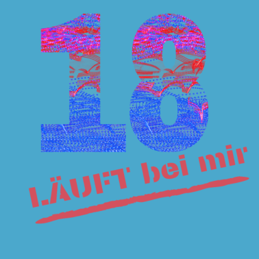 Motiv 18 läuft bei mir Abstrakt leuchtend Farben