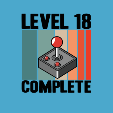 Motiv Level 18 Complete 18. Geburtstag Jahre Gamer 2002