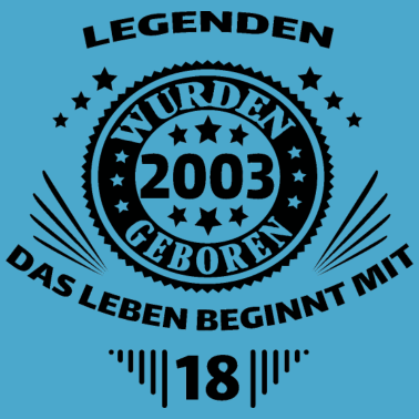 Motiv 18. Geburtstag Jahrgang 2003