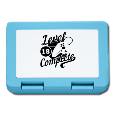 Geschenk zum 18 Brotdose - 18. Geburtstag Gamer Level 18