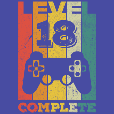 Motiv 18. Geburtstag Level 18