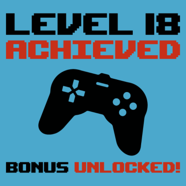 Motiv Level 18 Geburtstag Zocken Geschenk