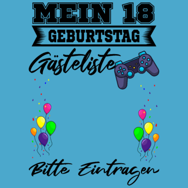 Motiv 18. Geburtstag Gästebuch Party 18 Jahre Geschenk