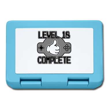 Geschenk zum 18 Brotdose - Level 18 Complete 18. Geburtstag Jahre Gamer 2002