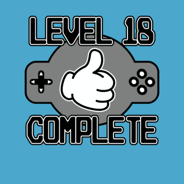 Motiv Level 18 Complete 18. Geburtstag Jahre Gamer 2002