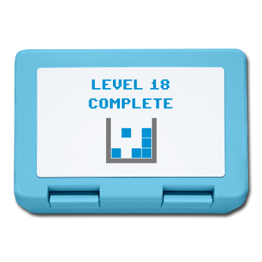 Geschenk zum 18 Brotdose - Level 18 complete (Steine)